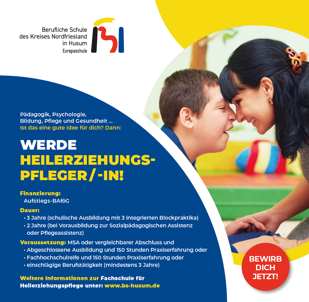  Hallo Viktor,  anbei der Flyer und ein kleiner Text (für social media geeignet, allerdings weiß ich nicht, ob das so auf die Homepage darf...?):  Ausbildung in der Heilerziehungspflege - es gibt noch freie Plätze!