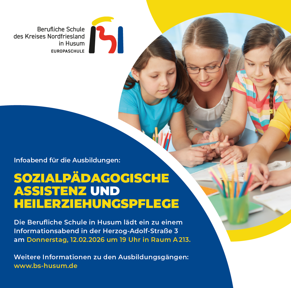 Einladung zum Infoabend der Sozialpädagogischen Assistenz und Heilerziehungspflege 